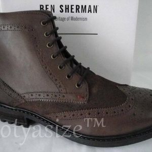 BEN SHERMAN SANFORD CASUAL‎ WINGTIP BOOT SZ 10.5